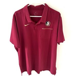Nike Dri-Fit FSU Florida State Seminoles Polo, Size: XXL